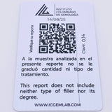 Topos Gota Esmeraldas 28pts 1gr / 4mm Oro Amarillo 18K ©