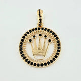 Pendant Circular Frame Crown 2.6gr / 1 in / 18K Yellow Gold