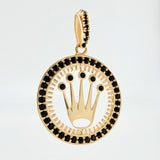 Pendant Circular Frame Crown 2.6gr / 1 in / 18K Yellow Gold