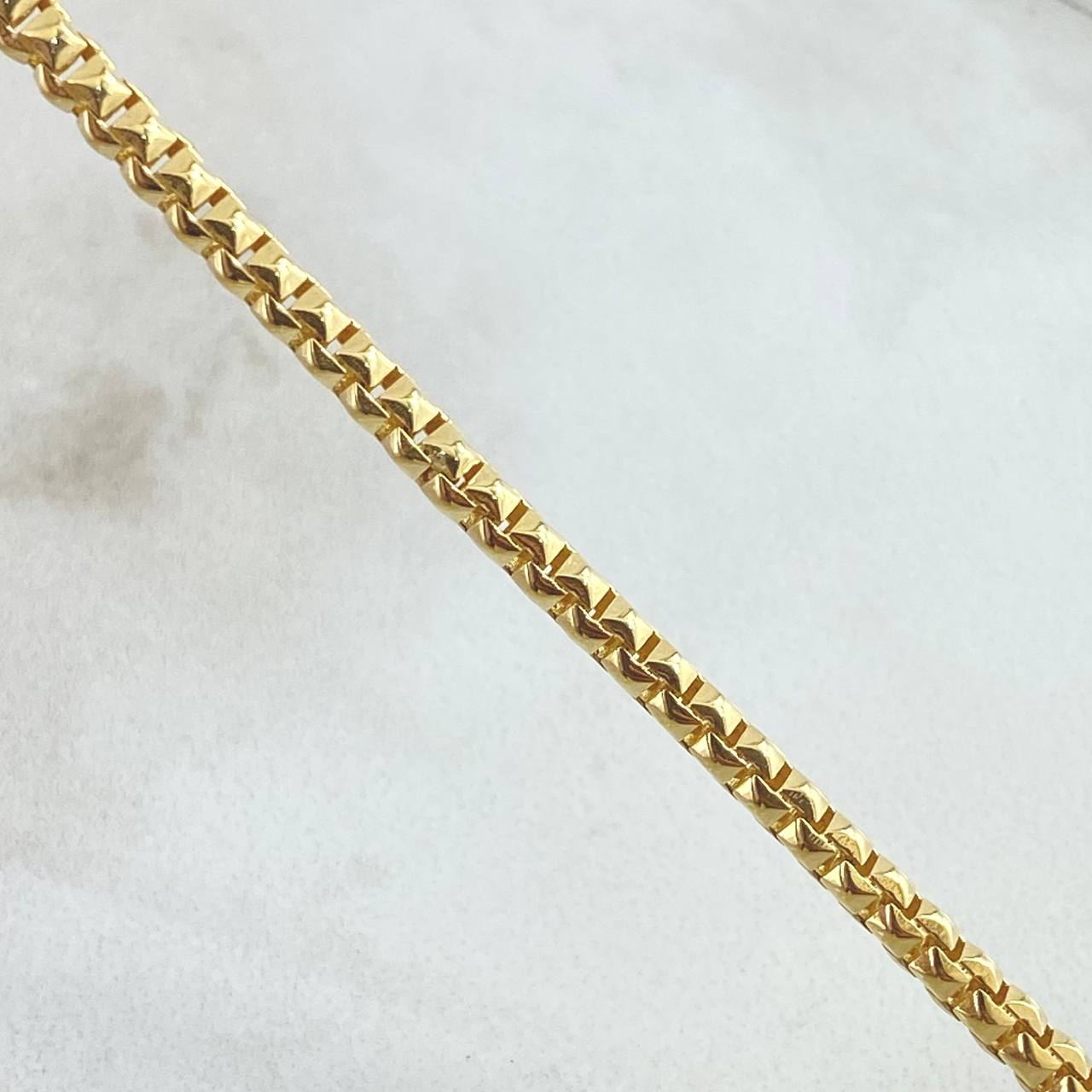 Venetian Bracelet Cubicular 6.95gr / 8.3in / 18K Gold +4