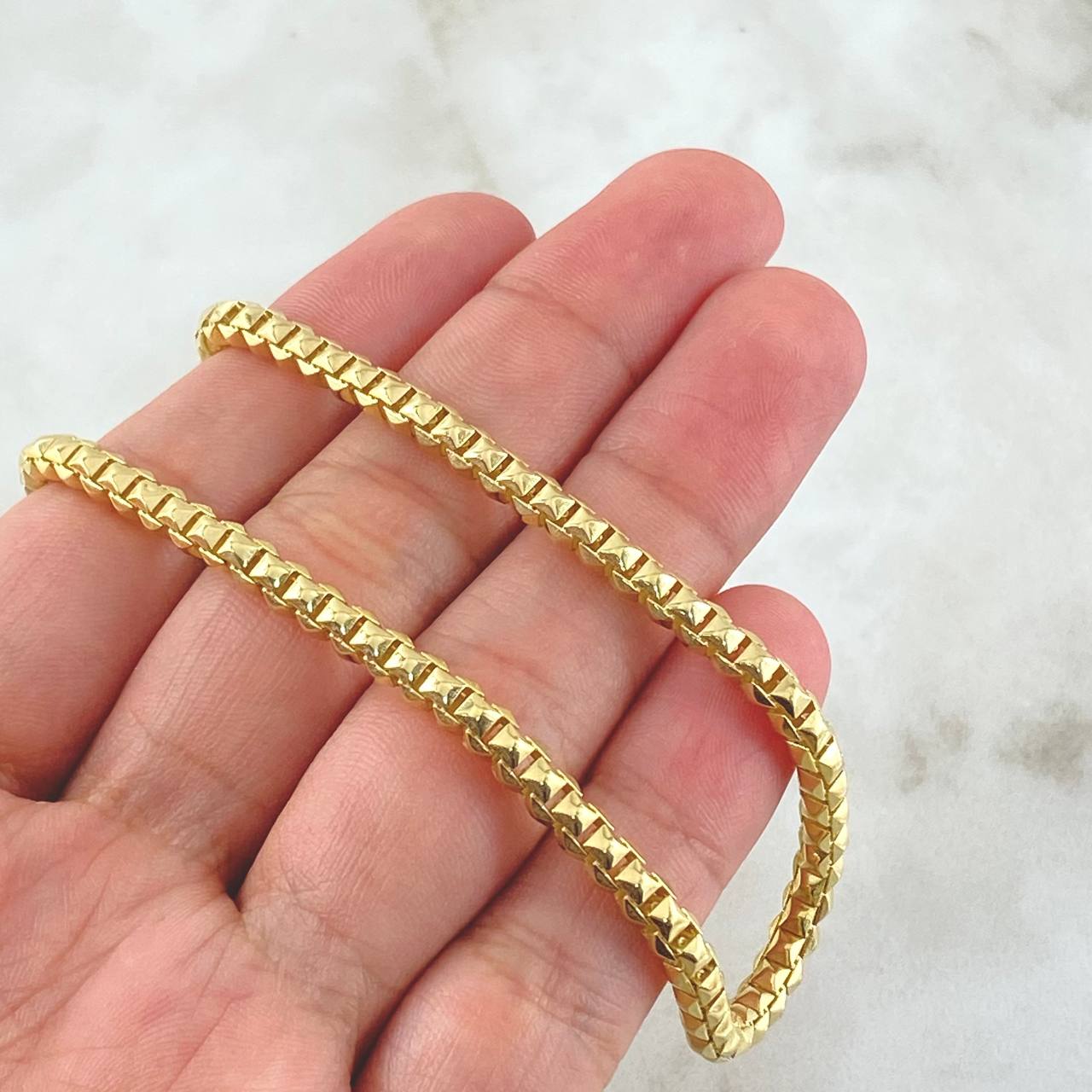 Venetian Chain Cubicular 23.85gr / 25.6in / 18K Gold +4 $