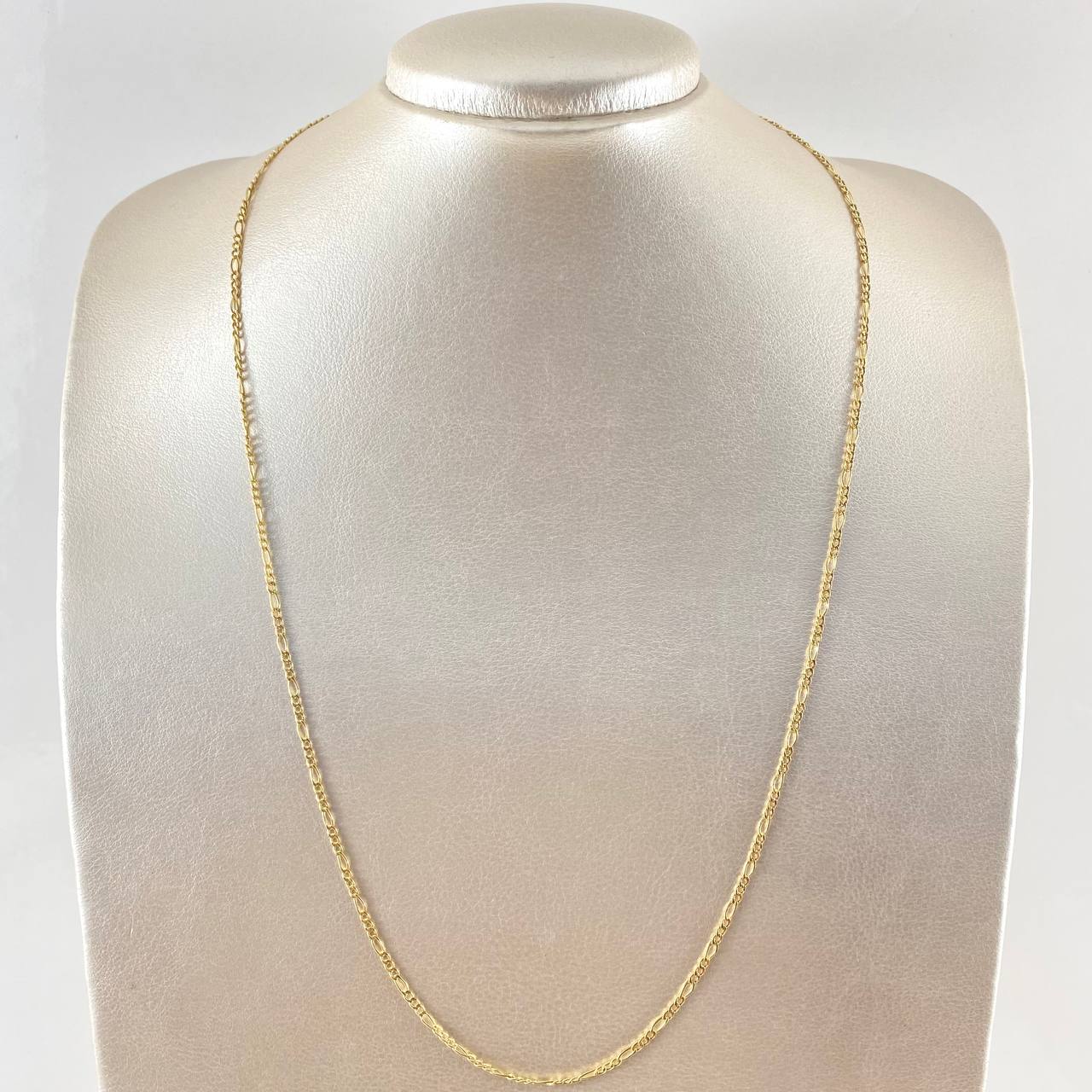 Figaro Chain 1.95gr / 23.6in / 18K Gold +1$