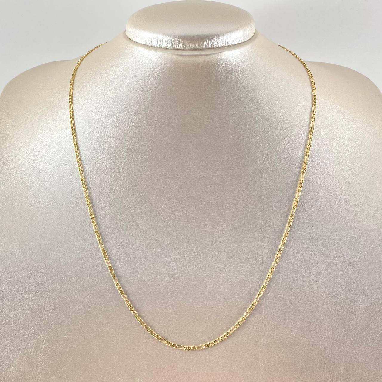 Figaro Chain 1.55gr / 19.7in / 18K Gold +1$