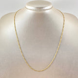 Figaro Chain 1.55gr / 19.7in / 18K Gold +1$