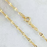 Mirror Flower Chain 2.35gr / 17.7in / 18K Gold +3$
