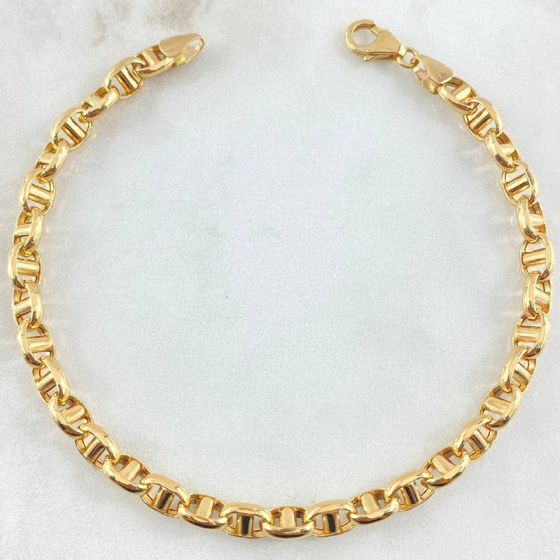 Pulso Escalera Volga 7.75gr / 8 1/2 in / 5.5mm Oro Amarillo +3 18K