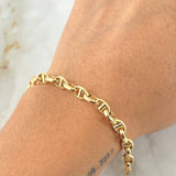 Pulso Escalera Volga 7.75gr / 8 1/2 in / 5.5mm Oro Amarillo +3 18K