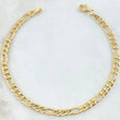 Figaro Bracelet 3.55gr / 8.1in / 18K Gold +1$