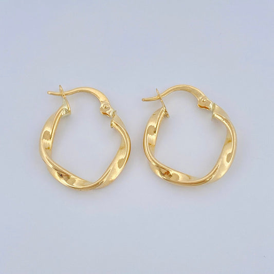 Milu Hoop Earrings 2.1gr / 3/4 in / 18K Gold
