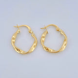 Milu Hoop Earrings 2.1gr / 3/4 in / 18K Gold