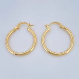 Candongas Jass 1.55gr / 2.5cm / Oro Amarillo 18K &