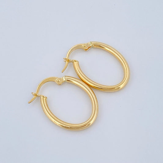 Candongas Jass 1.25gr / 2.3cm / Oro Amarillo 18K &