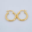 Hoop Earrings Lore 1gr / 0.7in / 18K Gold