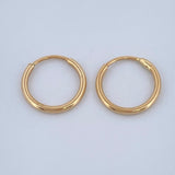 Mini Hoop Earrings 0.55gr / 0.4in / 18K Gold