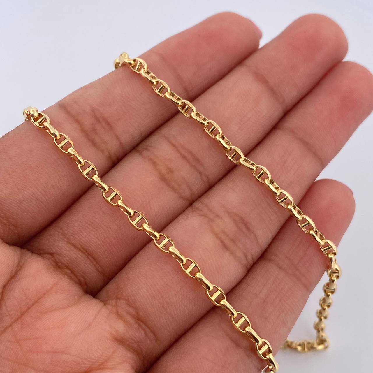 Marine Chain 4.9gr / 23.6in / 18K Gold +3 $