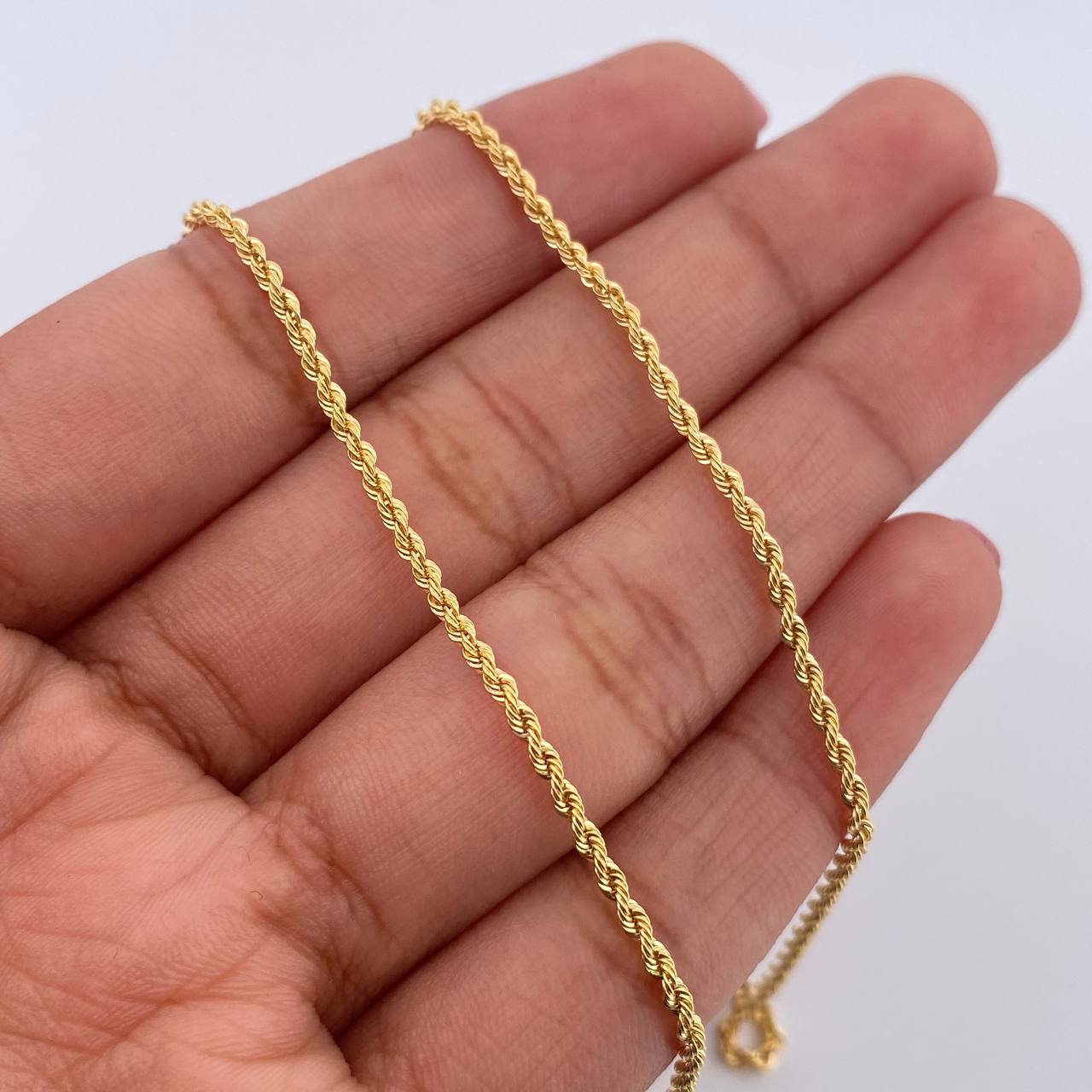 Rope Chain 1.65gr / 17.7in / 18K Gold +3$