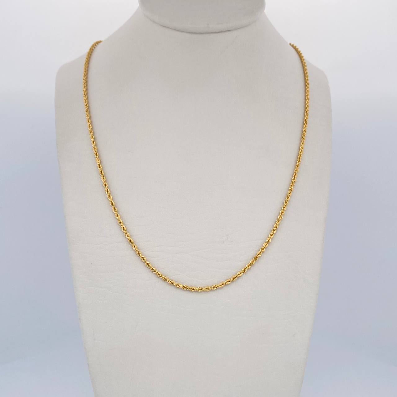 Rope Chain 1.85gr / 19.7in / 18K Gold +3 $
