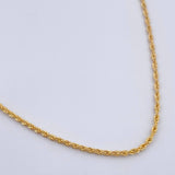 Rope Chain 1gr / 23.6in / 18K Gold +3$