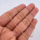 Cadena Figaro 2.25gr / 60cm / Oro Amarillo +1 18K $