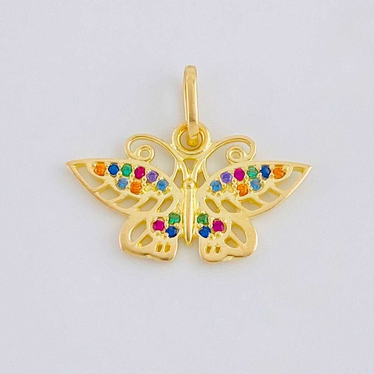 Pendant Butterfly 1.4 g / 1/2 in 18K Yellow Gold
