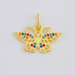 Pendant Butterfly 1.4 g / 1/2 in 18K Yellow Gold