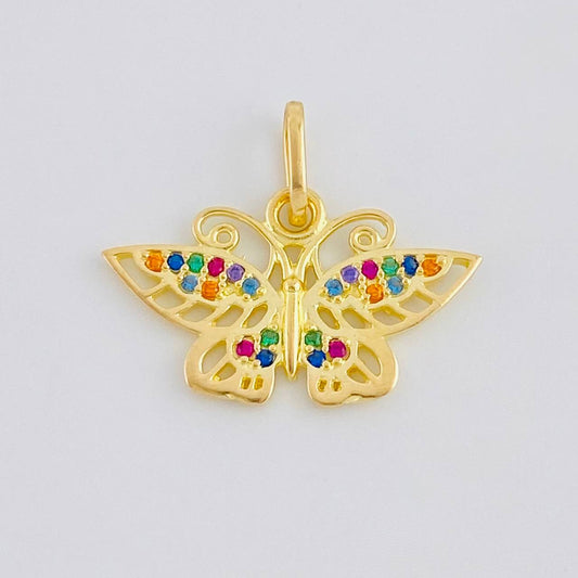 Dije Mariposa 1.4 g / 1/2 in Oro Amarillo 18K