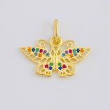 Pendant Butterfly 1.4 g / 1/2 in 18K Yellow Gold