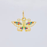Pendant Butterfly 1.4 g / 1/2 in 18K Yellow Gold