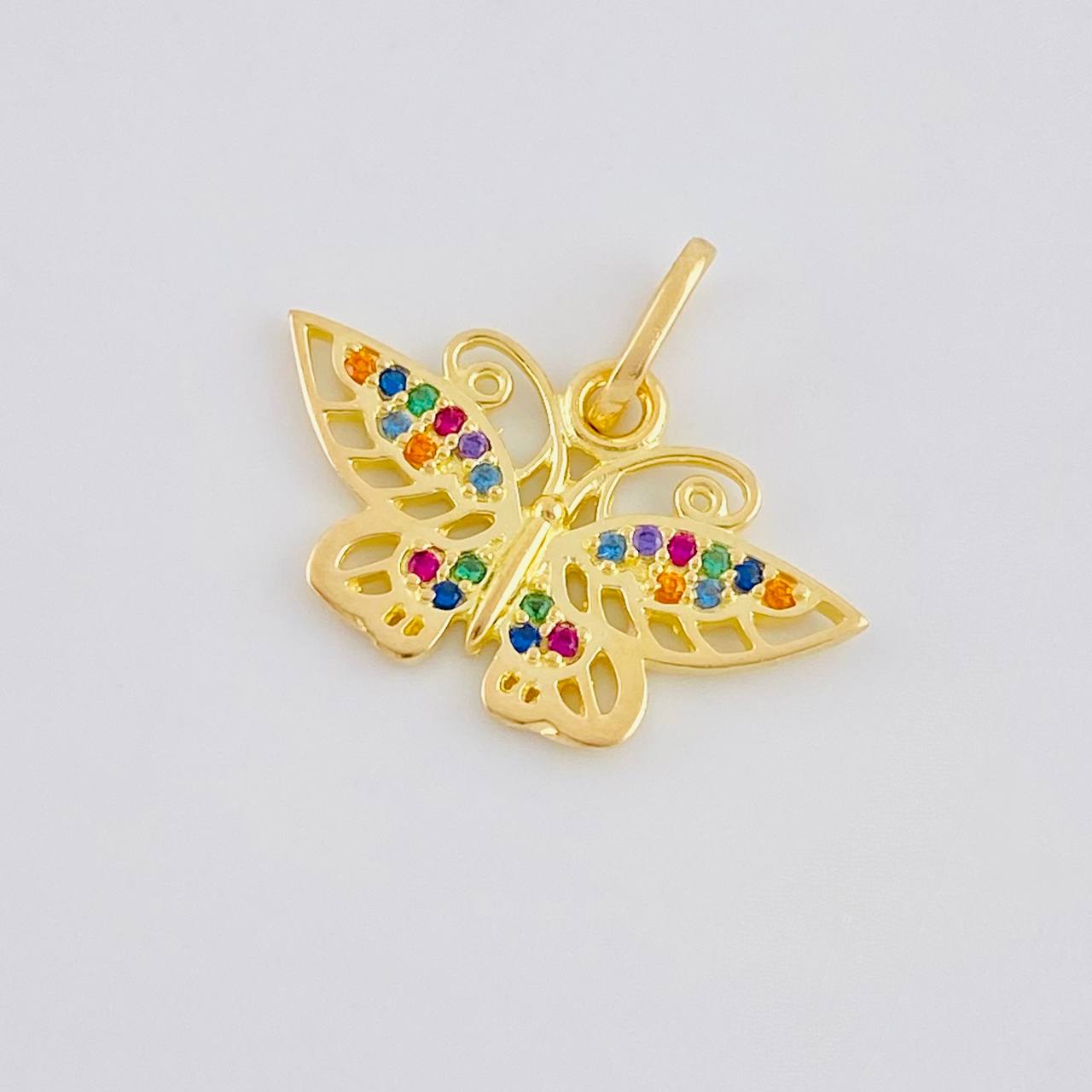 Pendant Butterfly 1.4 g / 1/2 in 18K Yellow Gold