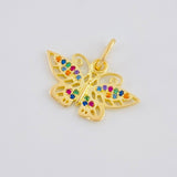 Pendant Butterfly 1.4 g / 1/2 in 18K Yellow Gold