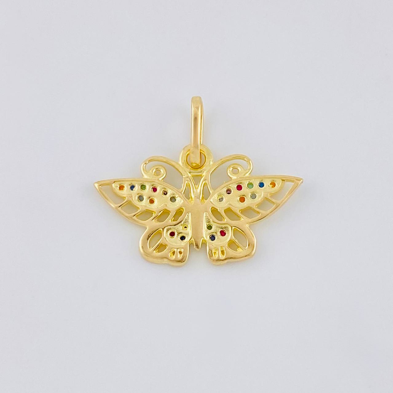 Pendant Butterfly 1.4 g / 1/2 in 18K Yellow Gold