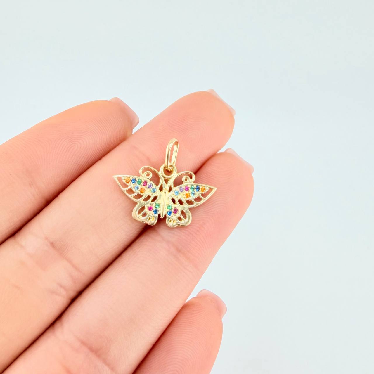 Pendant Butterfly 1.4 g / 1/2 in 18K Yellow Gold