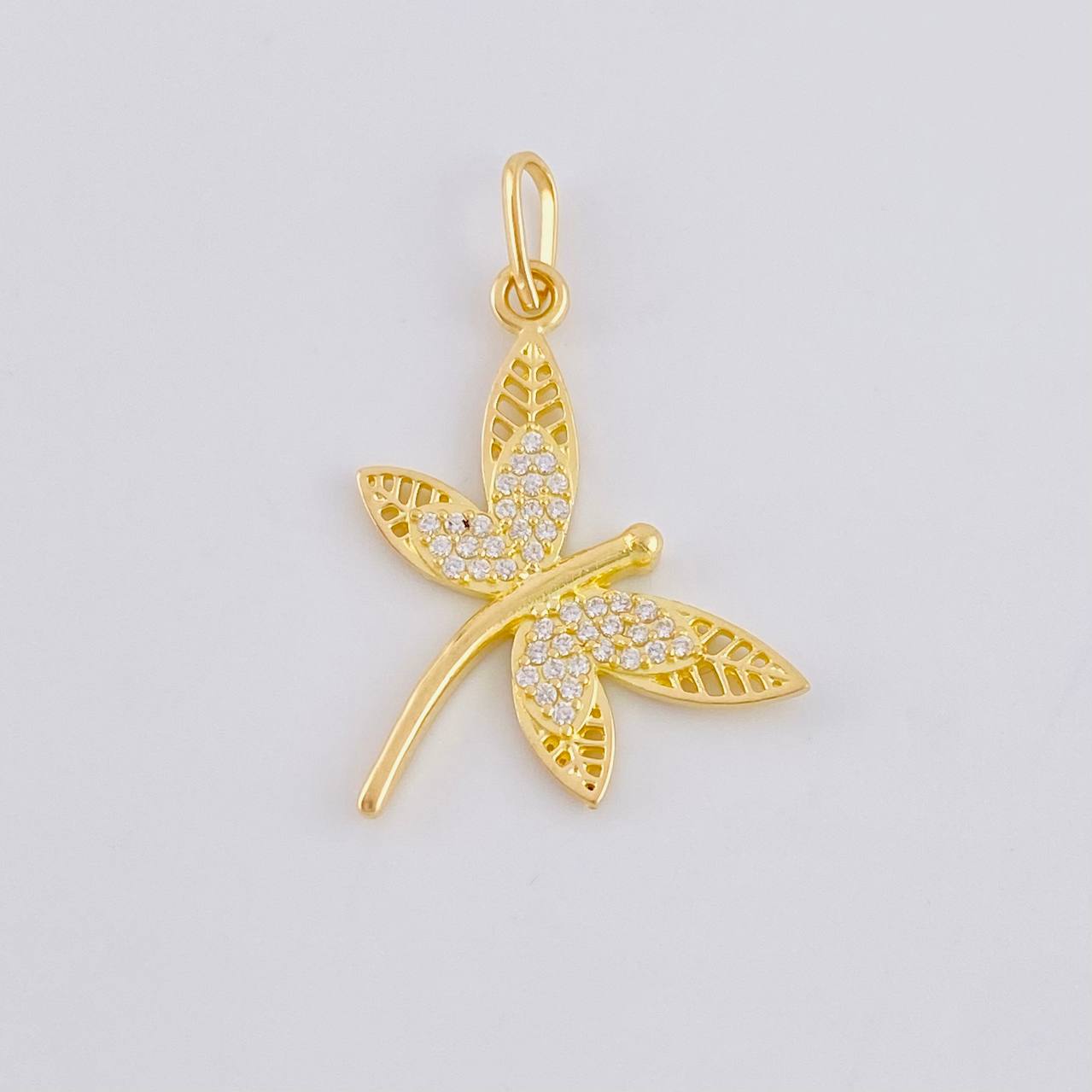 Pendant Dragonfly 1.9 g / 1 1/4 in Yellow Gold 18K