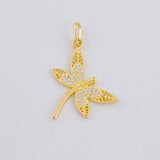 Pendant Dragonfly 1.9 g / 1 1/4 in Yellow Gold 18K