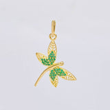 Pendant Dragonfly 1.95 g / 1 1/4 in Yellow Gold 18K