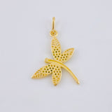 Pendant Dragonfly 1.95 g / 1 1/4 in Yellow Gold 18K