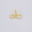 Pendant Infinity 0.45 g / 1/2 in 18K Yellow Gold