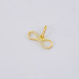 Pendant Infinity 0.5 g / 1/2 in Yellow Gold 18K