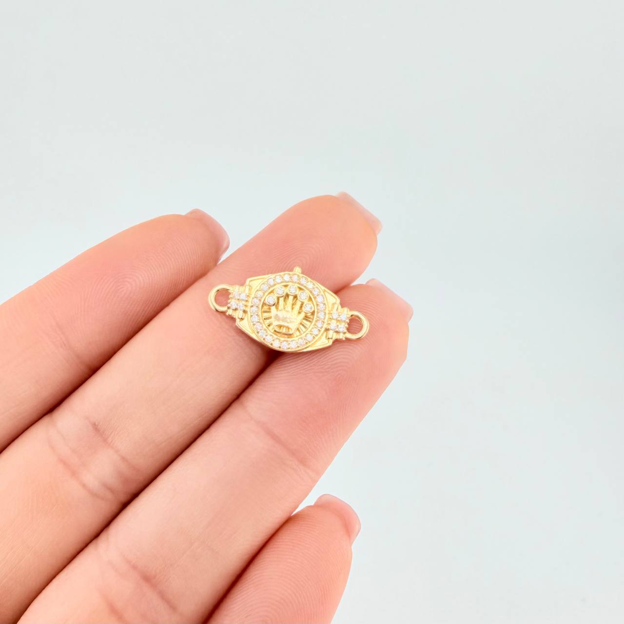 Herraje Corona 1.45 g / 3/4 in Oro Amarillo 18K