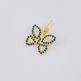 Charm Butterfly 1.4 g / 1/2 in Yellow Gold 18K