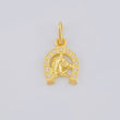 Dije Herradura Cabeza De Caballo 1.05 g / 3/4 in Oro Amarillo 18K