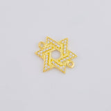 Charm Star of David 1.1 g / 1/2 in 18K Yellow Gold