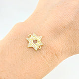 Charm Star of David 1.1 g / 1/2 in 18K Yellow Gold