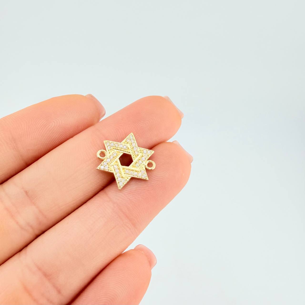 Charm Star of David 1.1 g / 1/2 in 18K Yellow Gold