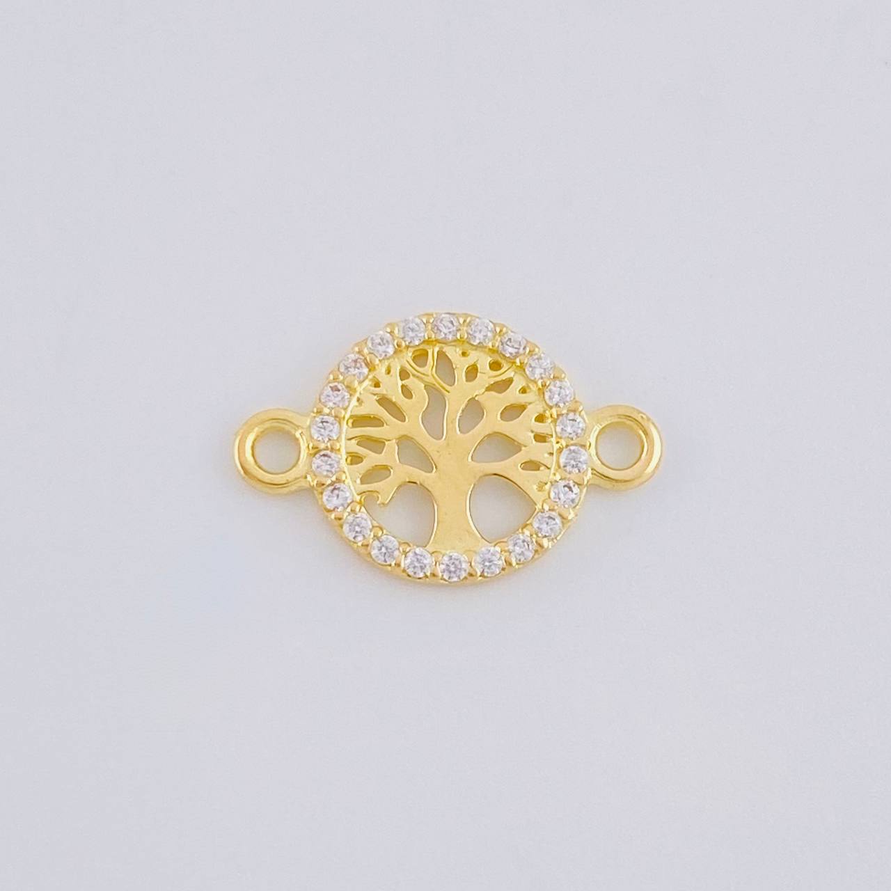 Charm Medallion Tree of Life 0.55 g / 1/2 in Yellow Gold 18K