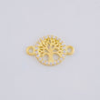 Charm Medallion Tree of Life 0.55 g / 1/2 in Yellow Gold 18K
