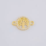 Charm Medallion Tree of Life 0.55 g / 1/2 in Yellow Gold 18K