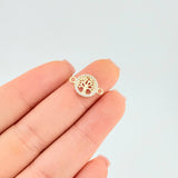 Charm Medallion Tree of Life 0.55 g / 1/2 in Yellow Gold 18K