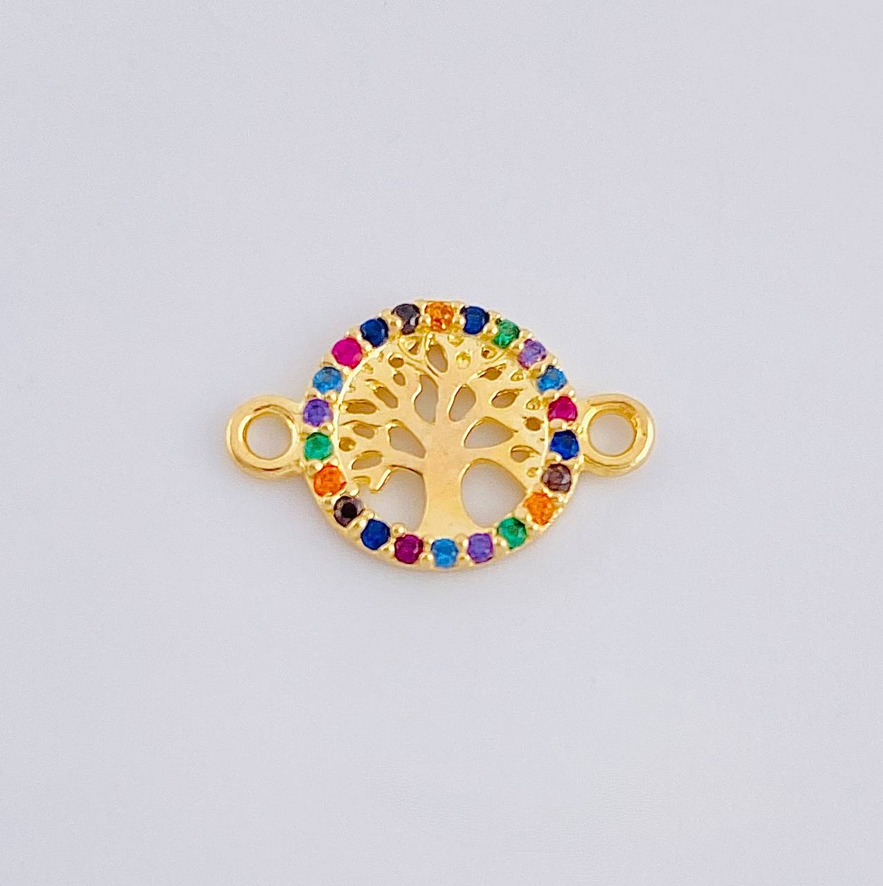 Herraje Árbol De La Vida 0.55 g / 1/2 in Oro Amarillo 18K