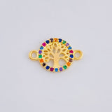 Herraje Árbol De La Vida 0.55 g / 1/2 in Oro Amarillo 18K